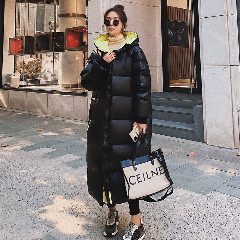 Black down cotton cotton clothes 2023 new bread suit Han edition loose casual winter thickening cotton jacket