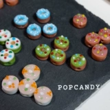 Милый пончик ручной работы, браслет из бисера, аксессуар с аксессуарами, многоцветное десертное ожерелье, цепочка, мобильный телефон, «сделай сам»