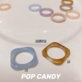Popcandy Ring Ring Cite Summer Girl Set Ring Личность Универсальные аксессуары для акрилового кольца