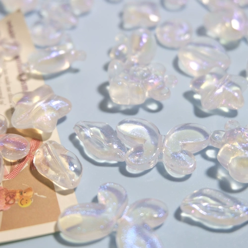 Прозрачная милая брендовая подвеска ручной работы, бусины, с медвежатами, популярно в интернете