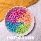 Поп -конфетные подсолнечные улыбки лица бусины