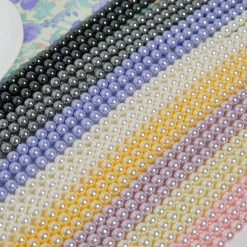 Украшение-шарик из жемчуга, аксессуар ручной работы, аксессуары, многоцветные стеклянные бусины, ожерелье