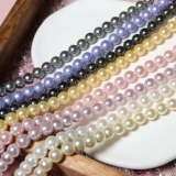 Украшение-шарик из жемчуга, аксессуар ручной работы, аксессуары, многоцветные стеклянные бусины, ожерелье