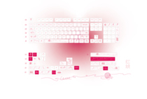 Redline original design original height keycaps 141 complete set of keycaps