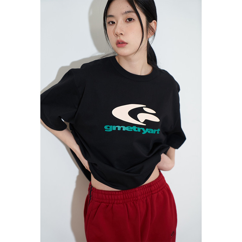 GMETRYART Gammy G Star series base printing short sleeve trend is simple and relaxed