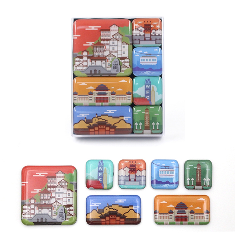 Original Chongqing Featured Landscape Drop Refrigerator Soft Magnet Chongqing Travel Memorial Gift Clearance Special