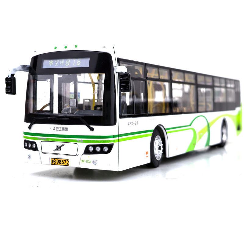 1:43 Shanghai Public Transit Toy Bus Model, New Alloy Bus Model, Lines 65 and 95, Expo