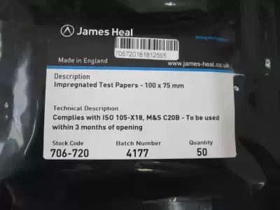 JAMES706-720 phenol yellow test paper JAMES yellowing test paper yellow test paper phenol yellowing test paper