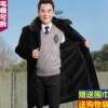 Middle-aged and elderly men's coat plus velvet thickened men's clothing middle-aged winter clothes dad's long cotton clothes grandpa's coat
