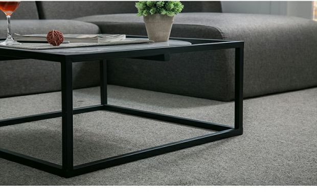 Nordic đá cẩm thạch tự nhiên bàn cà phê căn hộ kích thước nhỏ gọn đồ nội thất phòng khách hiện đại sẵn sàng vuông kết hợp sáng tạo - Bàn trà bộ bàn ghế sofa phòng khách