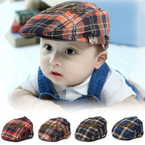 Korean childrens Cap 1-3 year old baby hat autumn foreign boy classic hat British hat spring and autumn women tide 2