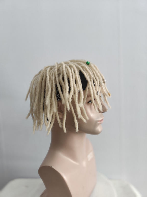 Dreadlock Series Beige Light Blonde Hair Extensions One-Piece Clip-In Hair European and American African Dreadlocks Trendy and Stylish