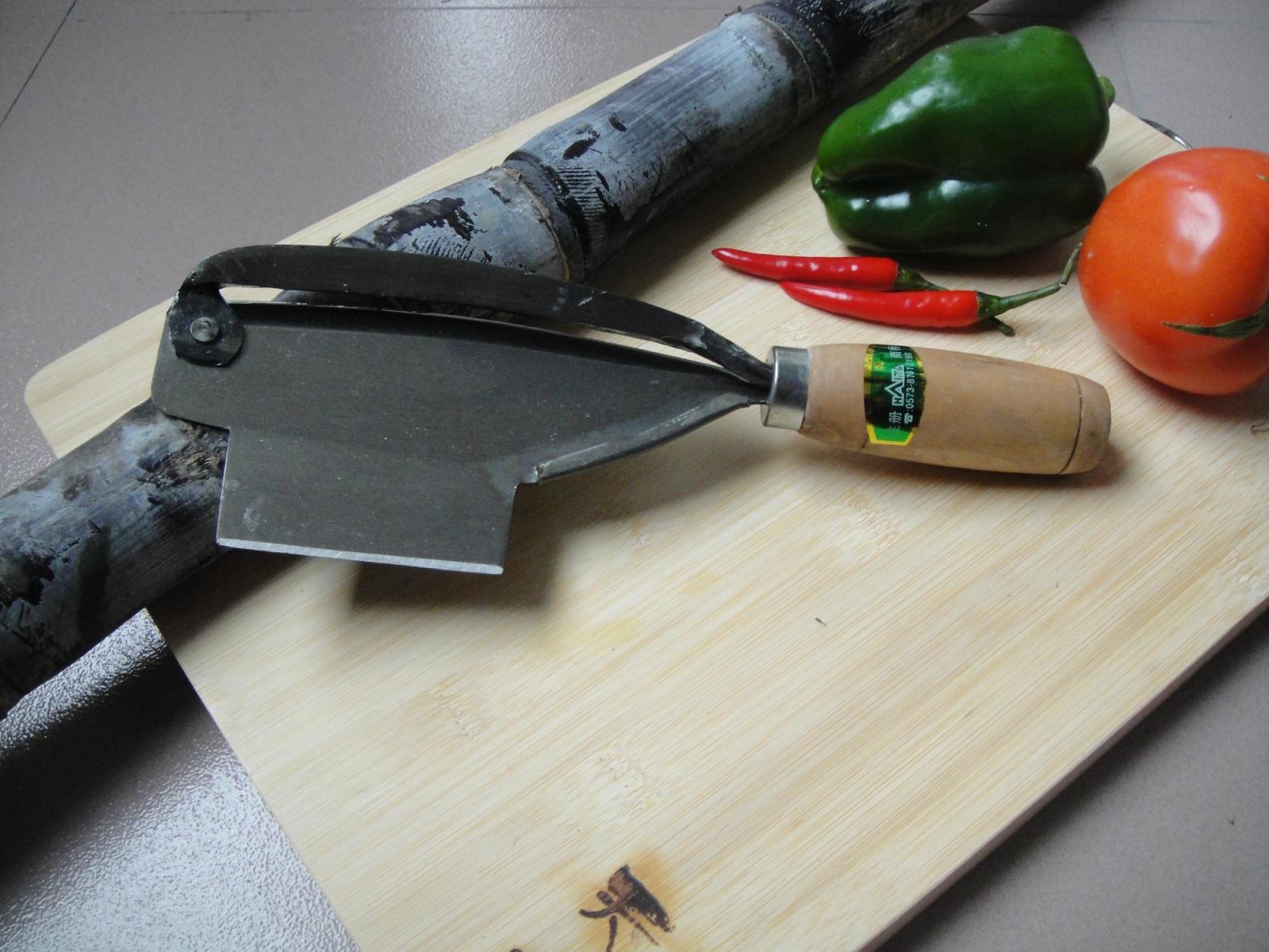 Sugarcane peeling knife handmade sugarcane planer planer sugarcane peeling knife Haining knife Haita brand pure forging