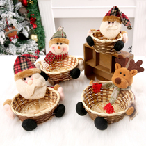 Christmas Basket Fruit Basket Candy Jars Christmas Ornaments Storage Desktop Ornaments Christmas Eve
