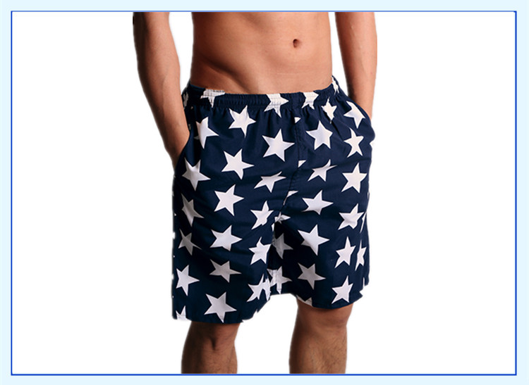 Bãi biển quần nam khô nhanh năm điểm quần short vài quần bên bờ biển kỳ nghỉ boxers lỏng kích thước lớn quần lớn quần nam