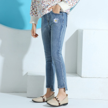 Girls jeans 2022 Spring loaded with new spring and autumn swarm children pants foreign air CUHK childrens pants small leggings pants