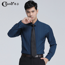 Biography The new professional shirt elastic male long sleeves free of hot spring and autumn season leisure business free of ironing and positive fit lining clothes