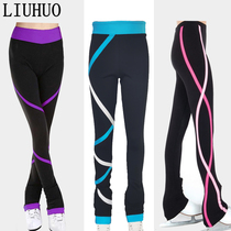 LIUHUO figure skating training pants childrens skating pants womens figure skating training skating pants plus velvet for all seasons