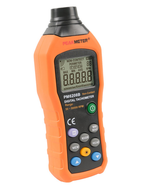 Peakmeter Huayi Pm6208A Contact-Type Tachometer Motor Speed Measuring Instrument Pm6208B Photoelectric Type