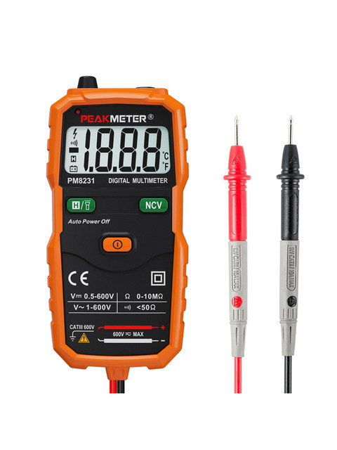 Peakmeter Huayi Pm8232 Handheld Pocket-Sized Manual Digital Multimeter Fully Automatic Pm8231 Multi-Meter