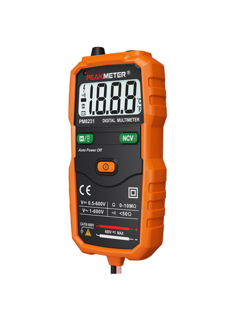 Peakmeter Huayi Pm8232 Handheld Pocket-Sized Manual Digital Multimeter Fully Automatic Pm8231 Multi-Meter