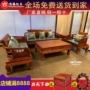 Gỗ gụ kết hợp Gỗ gụ gỗ hồng mộc Mới Trung Quốc phòng khách đơn giản kích thước nhỏ cuốn sách Wang Wang gỗ rắn đồ gỗ - Ghế sô pha ghế sofa đơn giá rẻ