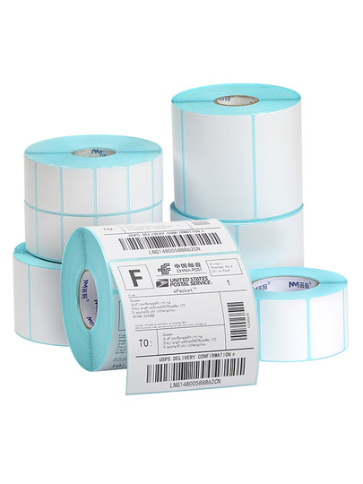 诺码空白三防E邮宝热敏纸40 30 50 60 70 80 100x100不干胶标签条码打印纸贴纸价格防水贴超市电子秤称纸彩色