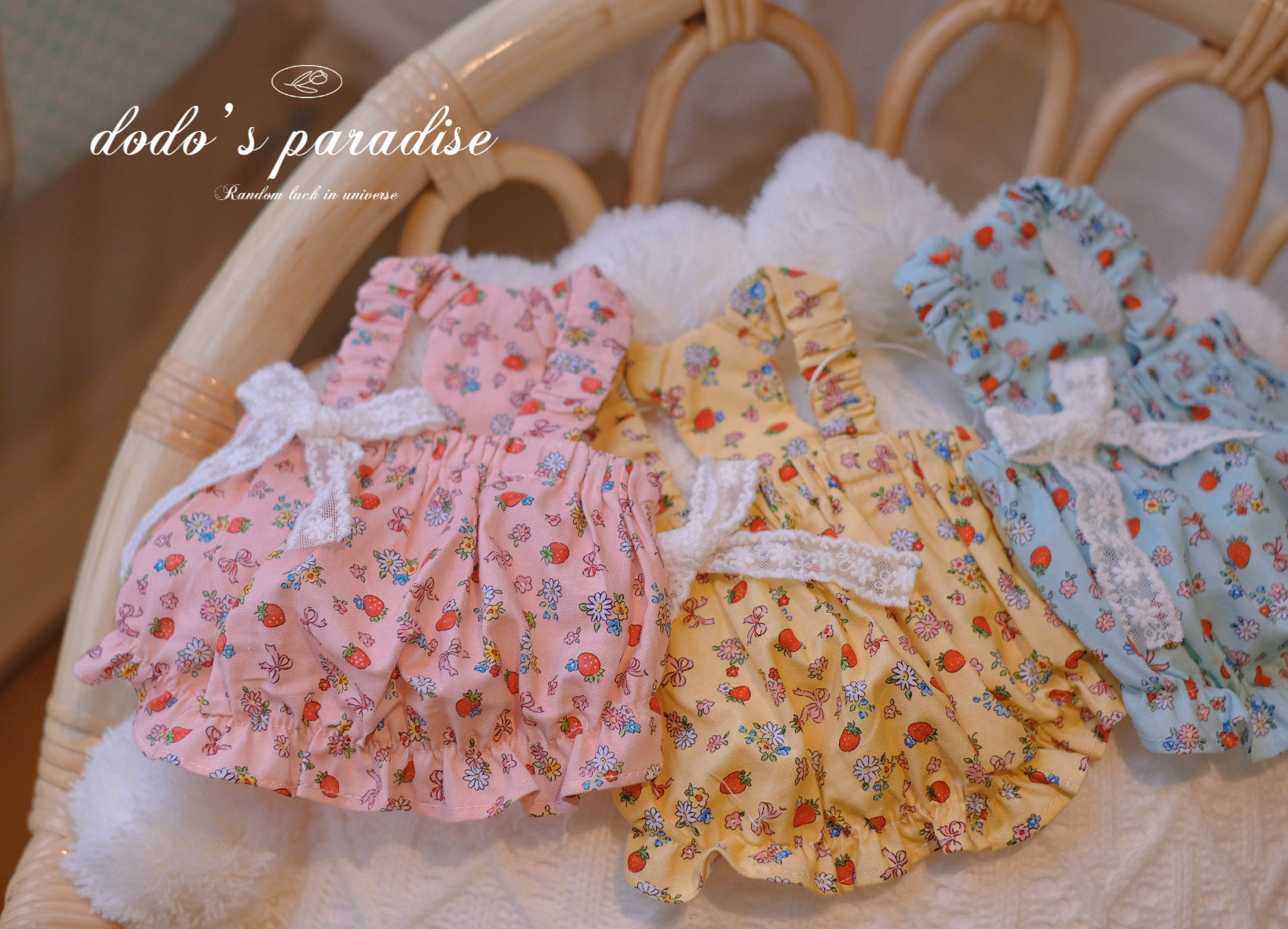 JR Spring and Summer Pet Cat & Dog Clothing Teddy Yorkshia Little Cotton Short Hanging Dress Bubble Dress