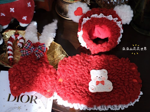 Осенняя и зимняя кошки для домашних животных и собаки новогодние одежда York Shundi Pony Новый год Новый год одежда