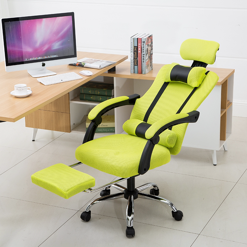 Can Lying Office Chair Home Computer Chair Electric Race Lifting Swivel Chair Mesh fabric Breathable Chair Office Staff Meeting Chair