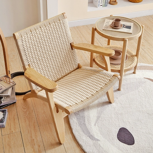 Стул для чтения одиночный диван лежащий стул, балкон ротанга, кресло для отдыха домой