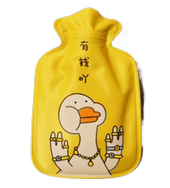  Cute cartoon animal thickened PVC hand warmer mini small water injection hot water bag filled with water anti-scalding explosion-proof warm water bag