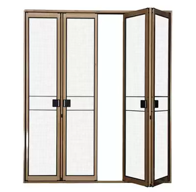Foshan aluminum alloy anti-theft anti-mosquito gold steel mesh screen screen door gold steel mesh folding door casement screen door
