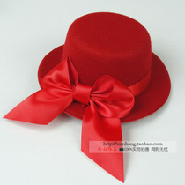 Bride hair accessories stage jewelry dance performance bowler hat hairclip shiny flower edge clip creative head clip 13CM