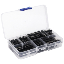 IC socket chip test base microcontroller holder DIP-6 8 14 16 18 20 24 28p pin 66 chip mount