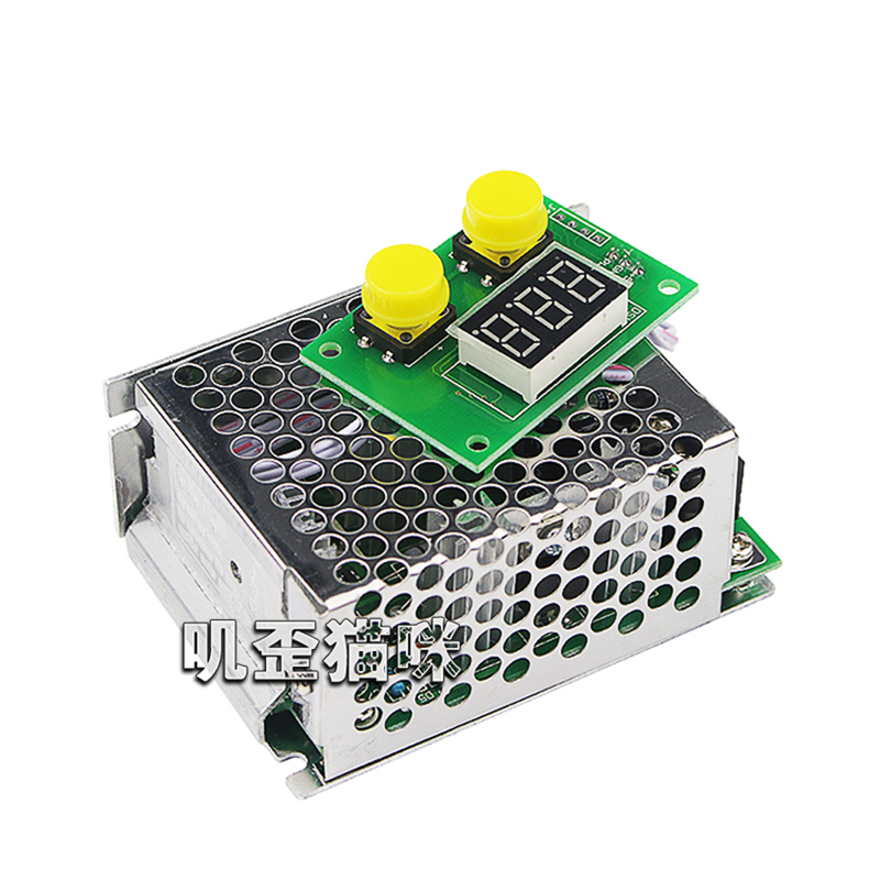 PWM DC motor digital display governor 9-40V percentage stepless speed switch 12V 24V