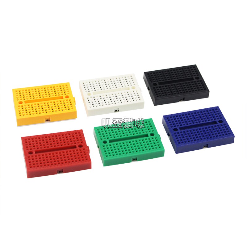 Raspberry pie DIY electronic experiment 170 holes small bread plate Splicing Free-welded circuit experimental plate dongle plate