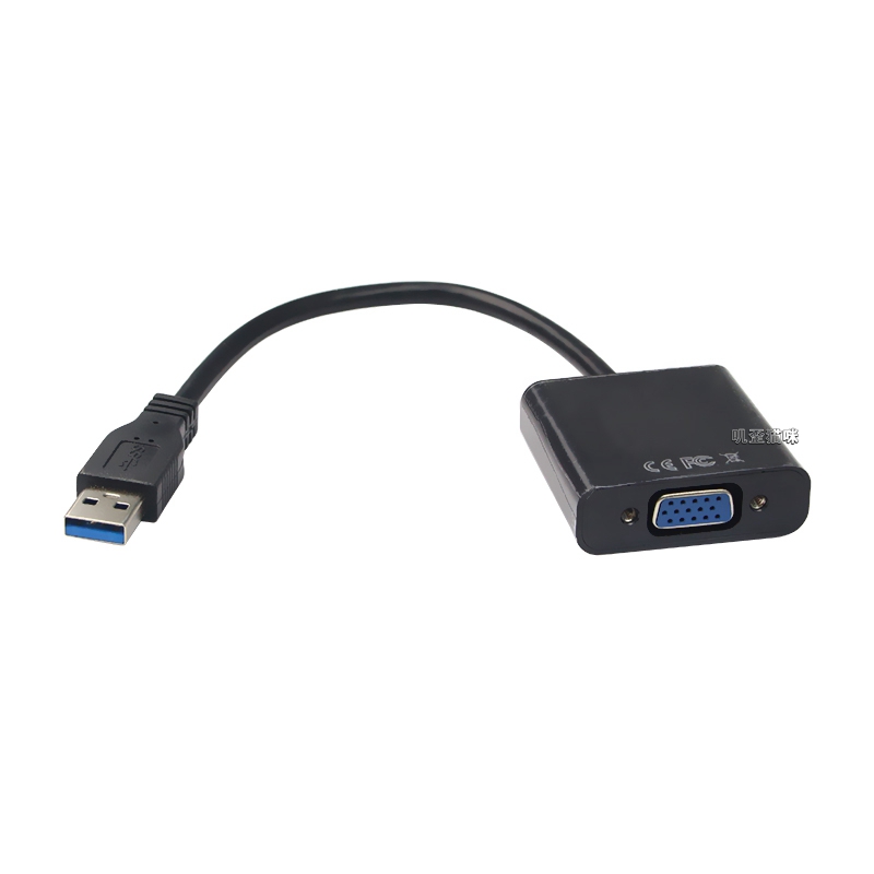 USB3 0 male head to VGA mother head film converter connector external graphics card computer connected display projector