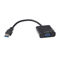 USB3 0 male to VGA female video converter interface external graphics card computer connected monitor projector