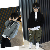 Fan Mi grain boys spring clothes 2021 New Chinese children Korean version of foreign-style childrens tide childrens clothing mens coat tide card