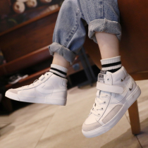 Fan Mi grain childrens small white shoes 2021 spring new boy children light sports shoes tide childrens board shoes foreign gas