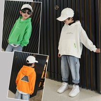 Childrens clothes spring Korean version of the middle child 2021 spring clothes new childrens tide boy style spring and autumn hooded top