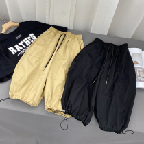 Boys Shorts Cotton Children Capri pants Breathable Summer 2021 Thin Medium Children Leisure Quick Dry Pants Kids