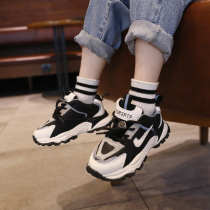 Spring boy father shoes 2021 spring new childrens shoes Spring and Autumn Tide children sports shoes fan rice grain