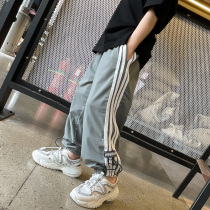 Boy quick-dry trousers summer thin children anti-mosquito pants cotton boy black sports pants fried street childrens clothing