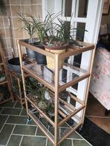 Premium orchid stand with wheels for indoor flower cultivation multi-layer orchid pot mobile transparent water tray