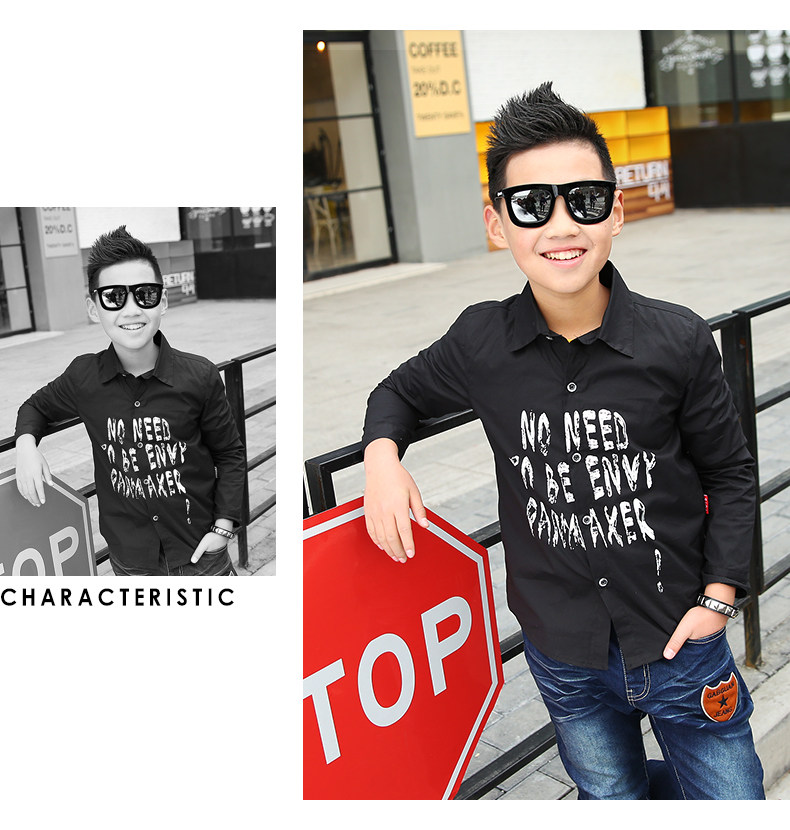 Chemise garcon à manche longue - Ref 2075461 Image 25