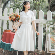 Ancient air dress Xiahan Element disc Improved daily girl students literary and artistic fresh Republic style retro women clothing