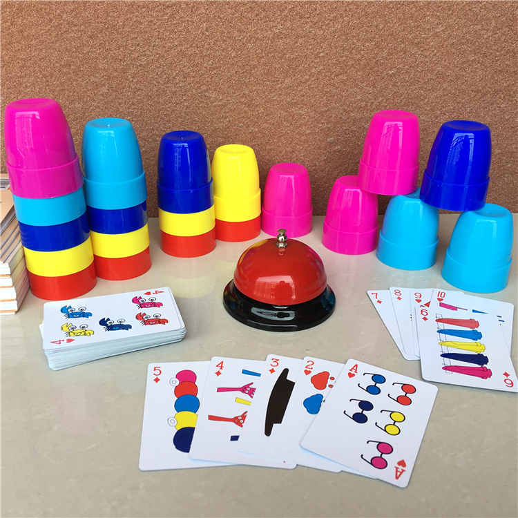 Speed Stack Cup Snatcher improves reaction force Watch parent-child interactive table tours children Puzzle Toys early to teach desktop games
