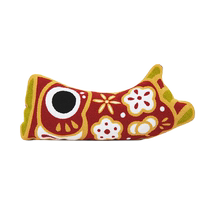 Caiyitang Chinese style embroidered koi pillow waist pillow special-shaped living room sofa Chinese style national trend cute auspicious cushion AC